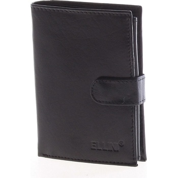 Ellini Bezpečná pánská kožená peněženka černá Jorgan černá