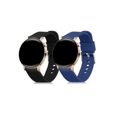 kwmobile 2x Гривна за Huawei Watch GT 3 Pro (43mm) / Watch GT 3 (42mm) - черен - 51111