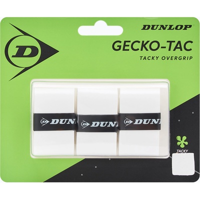 Dunlop Грип за скуош ракета Dunlop Gecko-Tac Overgrip 3 бр. white