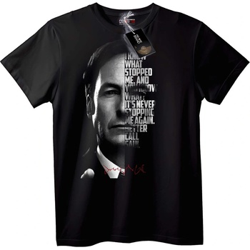 NOONEBRAND Тениска Better Call Saul с Иконичен Цитат - 6XL, Black