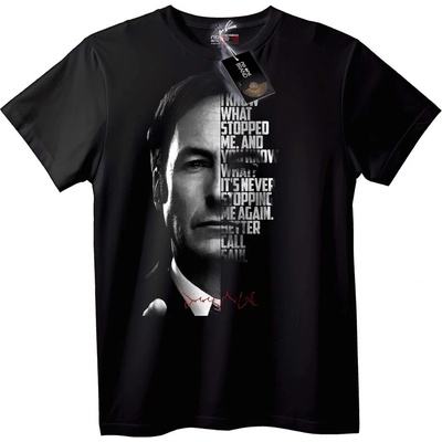 NOONEBRAND Тениска Better Call Saul с Иконичен Цитат - 6XL, Black