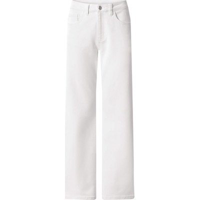 esmara® Dámske rifle Wide Leg biela