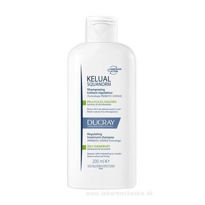 DUCRAY KELUAL SQUANORM Šampón proti mastným lupinám, 200 ml