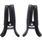 Doc Johnson Merci Vibro Grippers Vibrating Nipple Clamps with Case Black