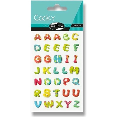 Maildor Samolepky 3D Cooky Abeceda