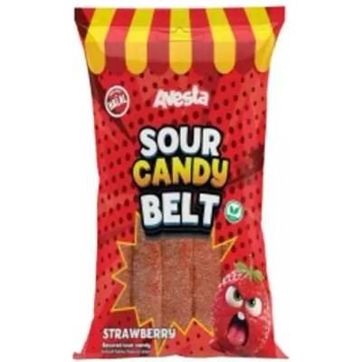 Avesta želé sour candy belt strawberry 12 x 70 g