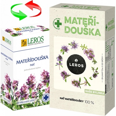Leros Mateřídouška porcovaný čaj 20 x 1,5 g