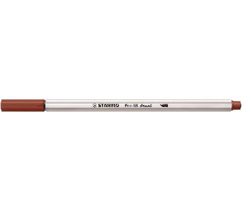 Stabilo Pen 68 brush červenohnedý