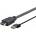 VivoLink PROHDMIUSB2 video cable adapter 2 m HDMI USB Type-A Black