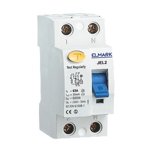 ELMARK ДЕФЕКТНОТОКОВА ЗАЩИТА JEL2 2P 10A/300mA SIGMA (40213S)