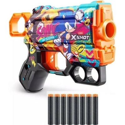 Pistole X-Shot Skins Sonic Menace Blaster s 8 šipkami