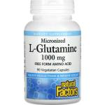 Natural Factors L-Glutamine 1000 mg | Micronized [90 капсули]