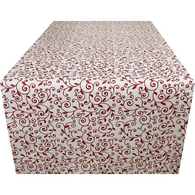 Moderný behúň červené lístie 50x150 cm MADE IN IITALY