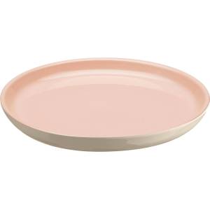 Emile henry (Франция) Керамична чиния emile henry dinner plate основна - цвят розов с екрю (eh 8925-r4)