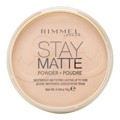 Rimmel London Stay Matte дълготрайна компактна пудра 14 g нюанс 004 Sandstorm