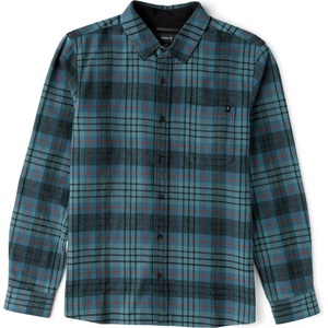 Roark Мъжка риза с копчета Roark Crossroads Flannel Shirt - Dark Slate - размер M (033-2937-0412)