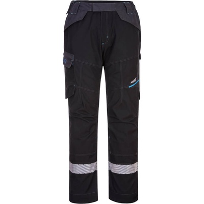 Portwest modaflame wx3 fr402 / Огнеупорни светлоотразителни панталони, еластични - черни uk 44/eu 60 (fr402bkr44)
