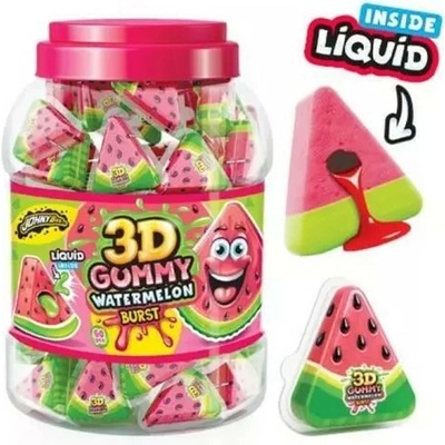 JohnyBee želé dóza 60 ks 3d gummy watermelón burst /6/ 1080 g