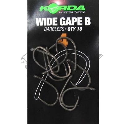 Korda Wide Gape Barbless veľ.4 10 ks