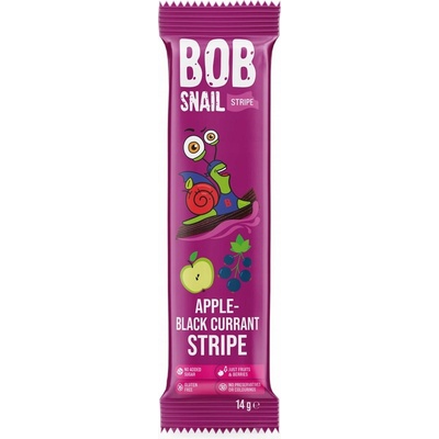 Bob Snail Snack s jablkami a čiernymi ríbezľami bez pridaného cukru 14 g
