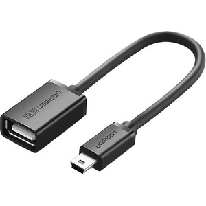 UGREEN Кабел-адаптер UGREEN US249 с USB-вход - miniUSB, OTG, ЧЕРЕН (10383)