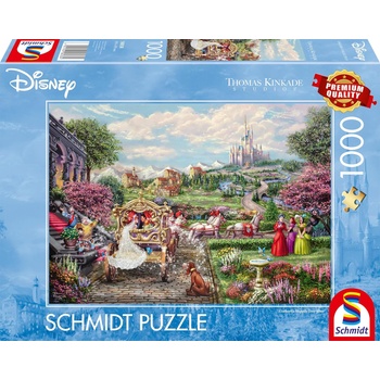 Schmidt Spiele Пъзел Schmidt от 1000 части - Пепеляшка, И заживели щастливо (58038)