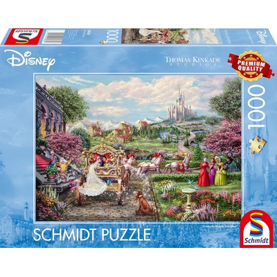 Schmidt Spiele Пъзел Schmidt от 1000 части - Пепеляшка, И заживели щастливо (58038)