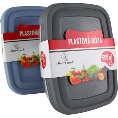 SmartCook Dóza Plastová 3 x 600 ml