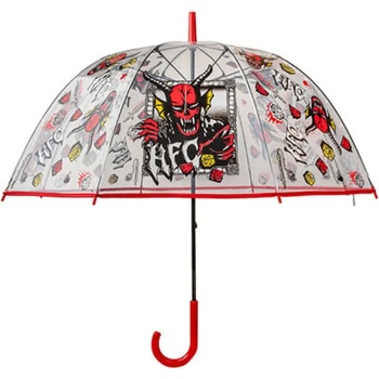 Cinereplicas Чадър Cinereplicas Hellfire Club Stranger Things umbrella - Grey (Black / Red)