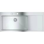 GROHE K1000 мивка от неръждаема стомана 116x52.1 см 1 леген с тава за отцеждане, лява ориентация (31581SD1) Мивка за вграждане