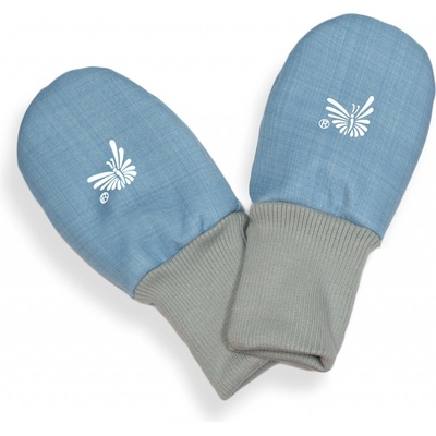 ESITO Zimní bezpalcové rukavice softshell s beránkem Sky blue modrá – Zboží Dáma