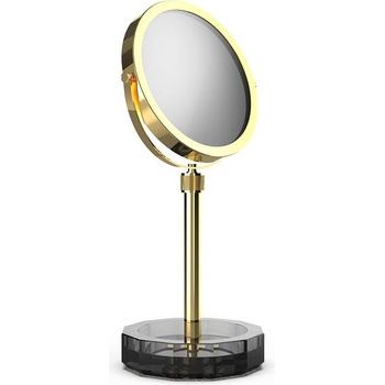 Decor Walther Козметично огледалце Kristall с антрацитна основа злато (0941894)