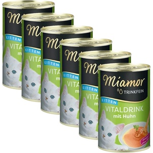 Miamor Vitaldrink Kitten напитка за котенца, пиле 6 x 135 мл