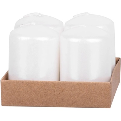 MagicHome Vianoce biela 4 x 6 cm 4 ks