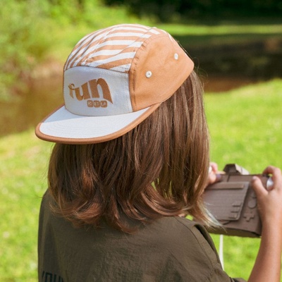 KiETLA: Шапка с козирка със защита UPF50+ - SANDSTRIPE (KE3SANDSTRIPE)