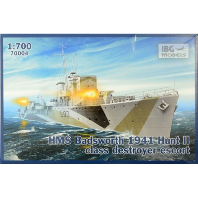 IBG Models HMS Badsworth 1941 Hunt II w/ PE,waterline 1:700