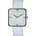 NeXtime Ръчен часовник Square Wrist със сребрист диск бял (6021ZI)