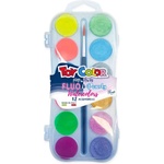 Toy Color Водни бои Toy Color 12 цвята неонови