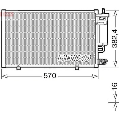 Kondenzátor, klimatizace DENSO DCN10051