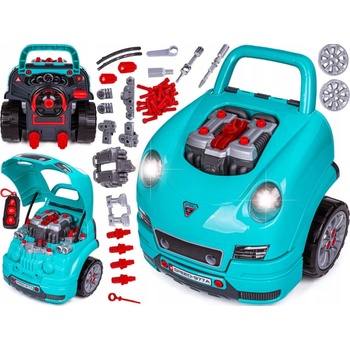 JOKO Sada Malého automechanika s volantom, so svetlom a zvukom, auto na učenie opravovať + diaľkové ovládanie