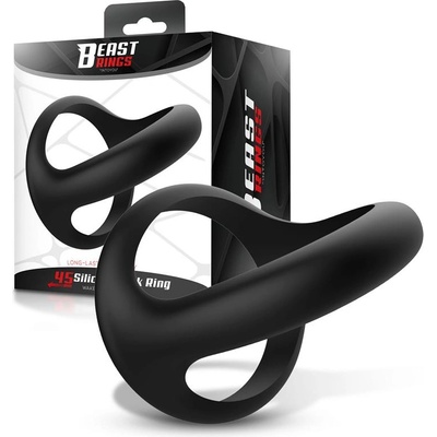 Beast Rings Double Silicone Ring 45mm Black