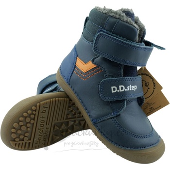 D.D.step Barefoot zimní obuv W063-52804A Royal Blue