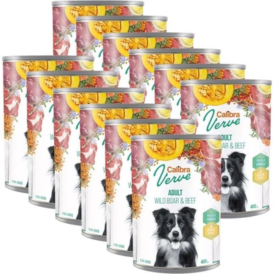 Calibra Verve Dog Grain Free Adult Wild Boar & Beef 12 x 400 g