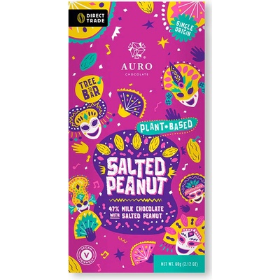 AURO 47% SALTED PEANUT 60 g