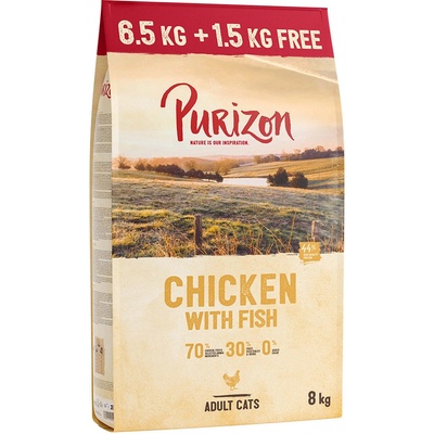 Purizon bez obilnín Sterilised kuracie a ryby 6,5 kg