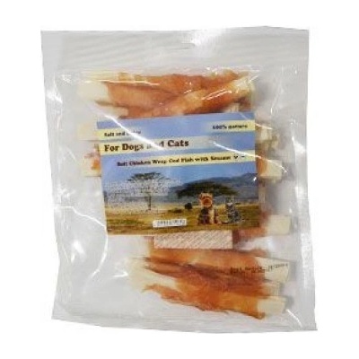 For Dogs and Cats Tresčí plátky s kuřecím masem měkké 250 g