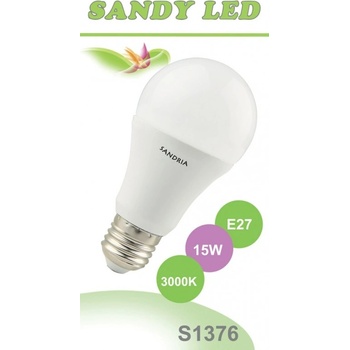 Sandria LED žárovka SANDY LED S1376 E27 15W teplýá bílá