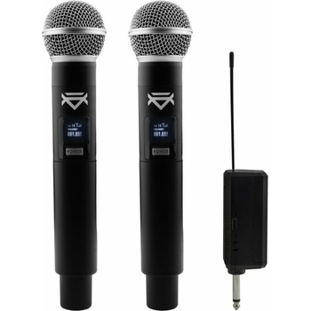 Veles X Dual Wireless Handheld Microphone Party Karaoke System with Receiver 195 211 MHz