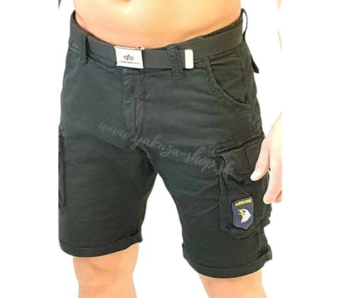 Alpha Industries Crew Short Patch Black