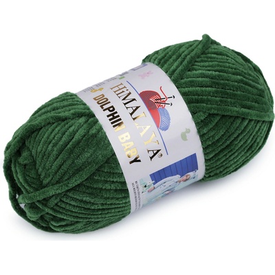 Pletací žinylková příze Dolphin Baby 100 g Varianta: 37 (80360) zelená, Balení: 1 ks 49488/120346/258017